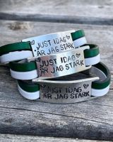 Just idag är jag stark - grönvitt med hjärtan
