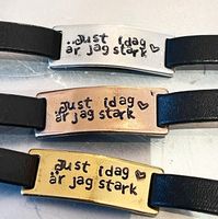 Just idag är jag stark - kursiv text