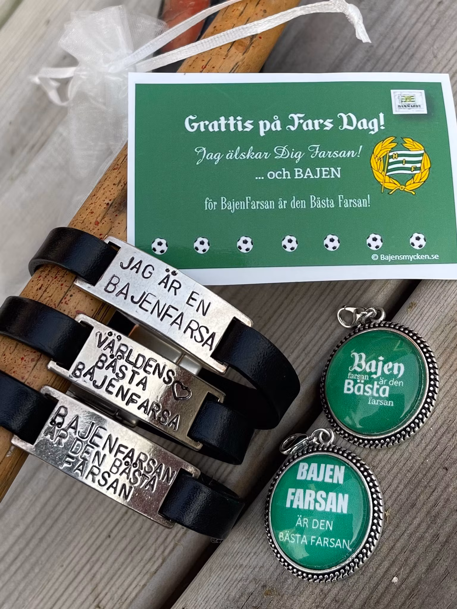 Bajenfarsan är den bästa farsan armband inkl grattiskort