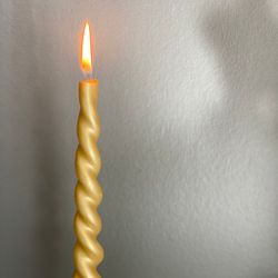 Snurrade ljus guld 2-pack