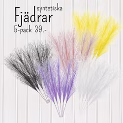 Påskfjädrar syntetiska vita