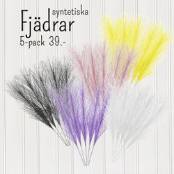 Påskfjädrar syntetiska svarta