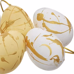 Påskägg stänk vit goldie