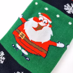 Julstrumpor tomte glad