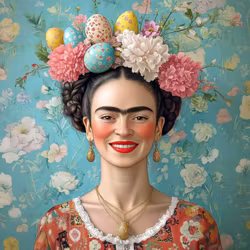 Vykort Frida Kahlo Glad Påsk