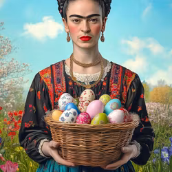 Vykort Frida Kahlo Påskägg