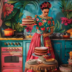 Vykort Frida Kahlo 8-pack