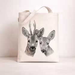 Tygkasse rådjur- CHARLOTTE NICOLIN