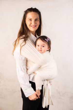 Bamboo Baby Wrap Carrier - CREAM