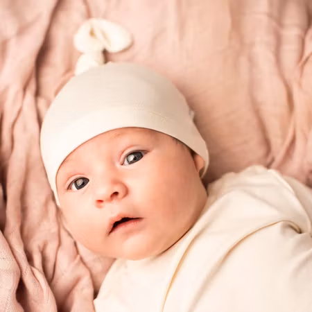 Bamboo Baby Beanie - CREAM