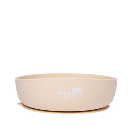 Silicone Baby Plate Bowl - Sand