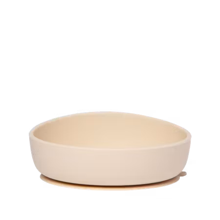 Silicone Baby Plate Bowl - Sand