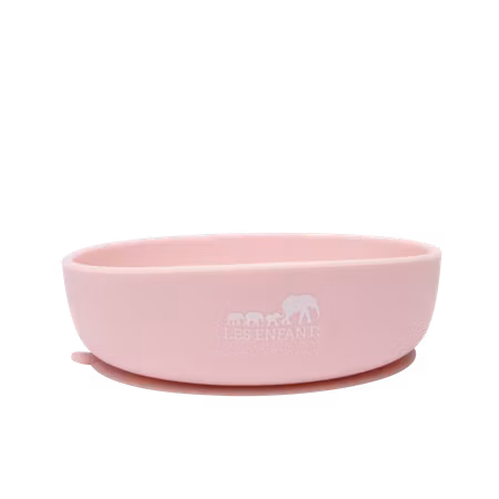 Silicone Baby Plate Bowl - Rose