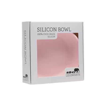 Silicone Baby Plate Bowl - Rose