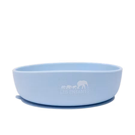 Silicone Baby Plate Bowl - Blue