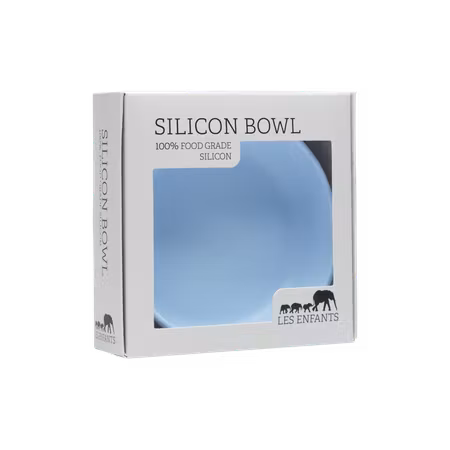 Silicone Baby Plate Bowl - Blue