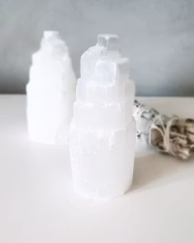 Litet selenittorn, ca 10cm