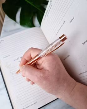 Bläckpenna, Rosenkvarts