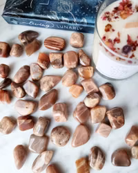 Månsten trumlad, persiko