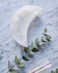 Selenitmåne, stor skål ca 16cm