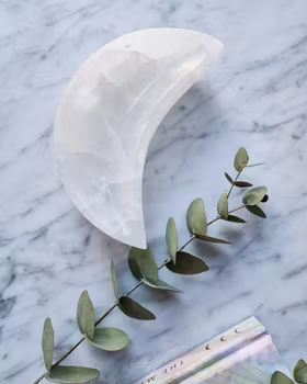 Selenitmåne, stor skål ca 16cm