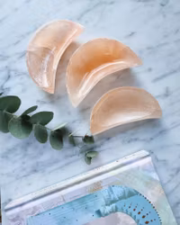 Selenitskål, orange måne