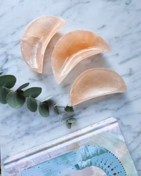 Selenitskål, orange måne