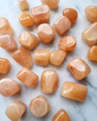 Orange Aventurin, trumlad (ljusare)