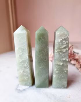 Grön Aventurin, polerad spets