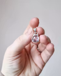 Ljus Ametist, hänge 925SS