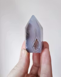 Agatspets med druzy, nr E