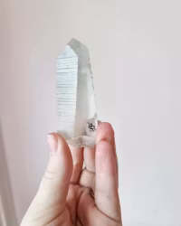 Lemurienspets med klorit (rå bergkristall Brasilien) nr 2