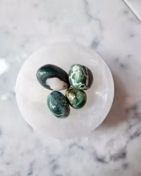 Selenitskål rund, ca 8cm