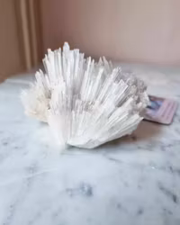 Skolecit, vitt kluster fr Indien ca 410 gram nr1.2