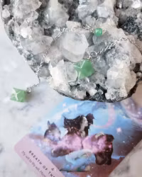 Pendel grön aventurin, Merkaba stjärna