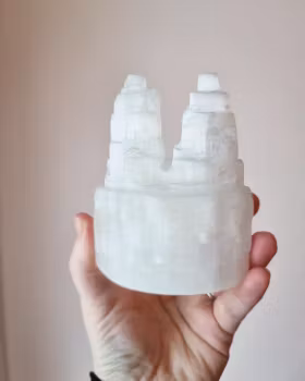 Selenittorn dubbelt "isberg" ca 10cm högt