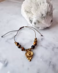 Armband, golden tiger eye, justerbart