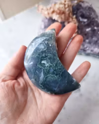 Mossagat, polerad stor måne nr 2