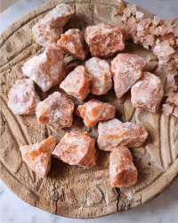 Orange kalcit (orkidé kalcit) rå liten bit