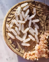 Bergkristall, liten dubbelterminerad spets ca 3cm