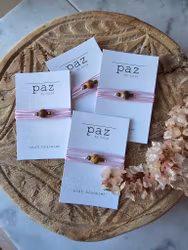 Wish bracelet, Bildjaspis (rosa band)