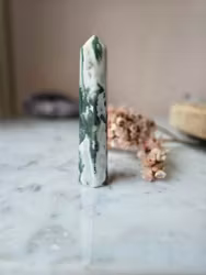 Mossagat, polerad spets, ca 10.5cm (Q)