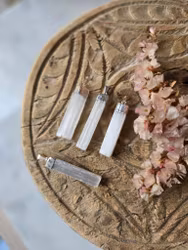 Selenithänge, silverpläterad (mässing & äkta silver)