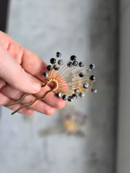 Hårsmycke, Orca Agat