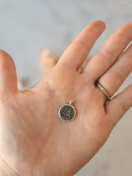 Buddha | Rund berlock | Silver | ca 20mm