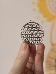 Flower of life (rund) | Silver | Berlock | ca 47mm