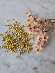 Strassrondell guld, 6x2mm