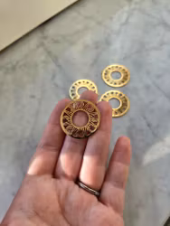 Sol ca 3.2cm (guldpläterat rostfritt stål) till solfångare