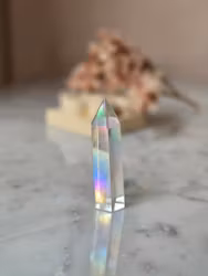 Aurabehandlad bergkristallspets nr1