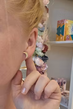 Örhänge månar, 304 rostfritt stål [guldpläterade]